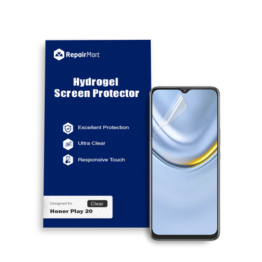 Honor Play 20 Compatible Premium Hydrogel Screen Protector With Full Coverage Ultra HD